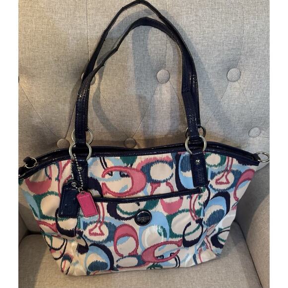 COACH IKAT MULTICOLOR LARGE TOTE C1373-F24444 - Picture 1 of 14